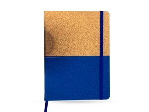 Libreta de Corcho con tela Azul Marino